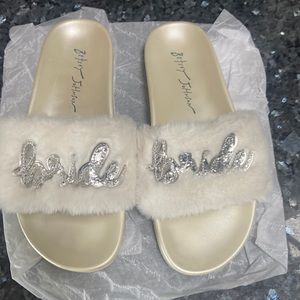 Betsey Johnson ‘ Bride’ Slippers